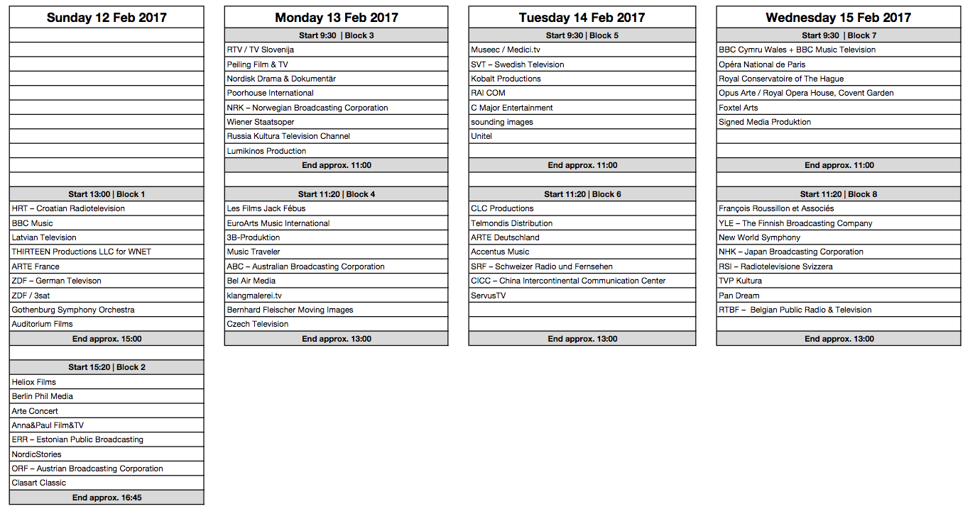 Avant Première Screenings 2017